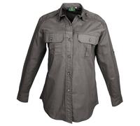 TAG Safari Women's Trail Shirt for Women - L/Sleeve in Olive | Size: Large TAG Safari Olive L