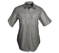 TAG Safari Women's Trail Shirt for Women - S/Sleeve in Olive | Size: Large TAG Safari Olive L