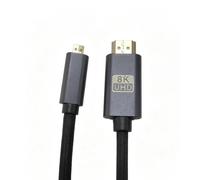 TagBreet 48Gbps 8K Micro HDMI 2.1 Cable5FT, Bi-Directional, Braided Aluminum Shell, Supports 8K@60Hz/4K@240Hz HDR Dolby eARC, for Action Cams, SBCs, DSLRs, OLEDs, Capture Cards