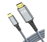 TagBreet USB C to HDMI Cable 15 ft, 4K 60Hz USB Type C to HDMI 2.0 Braided Cord, Thunderbolt 3/4/5 Compatible with iPhone 16 Pro Max, MacBook, iMac, iPad Pro, Surface, Galaxy S8 to S24