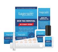 Tagcure Skin Tags Remover Kit for Easy Wart, Mole & Skin Tag Removal at Home (7. 'Micro' Device + Oil (Suitable for Skintags 0.5cm or Less))