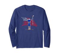 Tage Thompson - Stars & Stripes Superstar Pose - Pro Hockey Long Sleeve T-Shirt