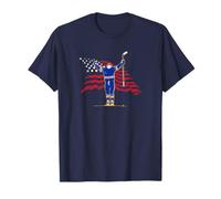 Tage Thompson - Stars & Stripes Superstar Pose - Pro Hockey T-Shirt