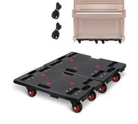 TAGEPOR Set of Two Moving Furniture Dolly Connectable,Furniture Dolly for Moving Heavy Duty, Easy Storage 360° Swivel Wheels Pulling Goods Mute Portable Load Bearing 660lb with Interlocking Design