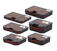 Tager DIY Compartment Parts Storage Organiser Cabinet Screws Carry Case Tool Box (Small)