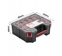 Tager DIY Storage Organiser Compartment Parts Cabinet Screws Carry Case Tool Box