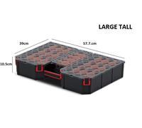 Tager DIY Storage Organiser Compartment Parts Cabinet Screws Carry Case Tool Box
