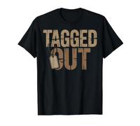 Tagged Out Hunting Season Hunter Design Value Graphic T-Shirt, Men, Black, S