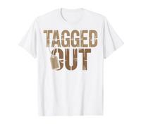Tagged Out Hunting Season Hunter Design Value Graphic T-Shirt, Men, White, S