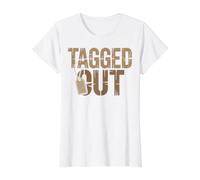 Tagged Out Hunting Season Hunter Design Value Graphic T-Shirt, Women, White, L