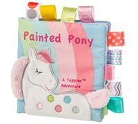 Taggies 40150 Touch & Feel Soft Cloth Book with Crinkle Paper & Squeaker, Paint Pony, 15 x 15-Centimetres