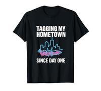 Tagging My Hometown Since Day One Graffiti Skyline T-Shirt