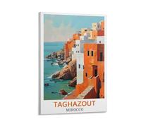 Taghazout Morocco Travel Poster Canvas Art Print Office Family Bedroom Decorative Posters Gift Wall Decor Poster 20x30inch(50x75cm) Frame