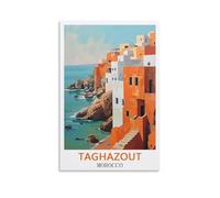 Taghazout Morocco Travel Poster Canvas Art Print Office Family Bedroom Decorative Posters Gift Wall Decor Poster 20x30inch(50x75cm) Unframe