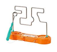 TagIo Bump Toy Electric Dont the Wire Game Classic Tabletop Puzzle Game Retro Toys for Family Gathering, Orange