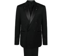 Tagliatore double-breasted virgin-wool suit - Black 46