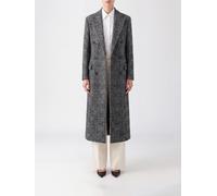 TAGLIATORE Prince of Wales Check Double-Breasted Wool Coat - Size: 38 - female