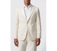 TAGLIATORE Pure Virgin Wool Tuxedo Jacket with One-Button Closure - Size: 54 - male