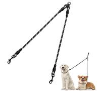 Taglory Dog Lead Splitter 2 Way, Double Lead for Walking 2 Dogs No Tangle, for Puppy Small Medium Dogs, 30 inches Black