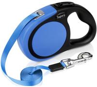 Taglory Retractable Dog Lead for Medium Large Dogs Up to 20KG, 5M, Blue | Freedom to Explore, Easy One-Touch Lock, Lightweight to Hold, No Twists or Tangles, Built for Spot-on Daily Walks