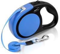 Taglory Retractable Dog Lead for Small Medium Dogs Up to 20KG, 5M, Blue | Freedom to Explore, Easy One-Touch Lock, Lightweight to Hold, No Twists or Tangles, Built for Spot-on Daily Walks