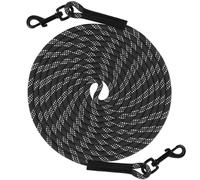 Taglory Training Lead for Dogs 5 m, Reflective Long Rope Tie Out, for Small Medium Large Dogs, Black