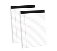 TAGMEIU 2 Pack Lined Paper A4 Pad, 30 Sheets Each A4 Lined Paper Notepads, White Writing Pads For School, Office, Law Firm And Home Use