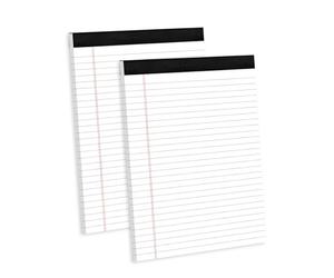 TAGMEIU 2 Pack Lined Paper A4 Pad, 30 Sheets Each A4 Lined Paper Notepads, White Writing Pads For School, Office, Law Firm And Home Use
