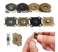 TAGMEIU 8 Sets Magnetic Bag Clasps, Sew-On Snap Fasteners for Bags