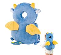TAGMEIU Baby Head Protector Backpack, Adjustable Safety Pads for Toddler Learning Walking, Head Protection Pillow Backpack for 4-24 Months Baby Crawling, Plush Dinosaur (Dinosaur)