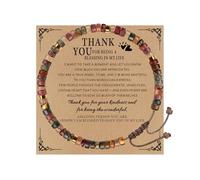 TAGOMEI Inspirational Gifts Bracelets for Women Beaded Bracelets for Women, Healing Natural Stone Bracelet Get Well Thank You Appreciation Christmas Gifts for Women Coworkers Friends Sister Daughter