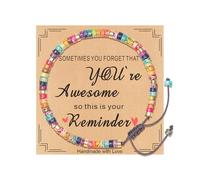 TAGOMEI Inspirational Gifts Bracelets for Women Christmas Stocking Stuffers Healing Natural Stone Beaded Bracelets Thinking of You Get Well Soon Birthday Gifts for Women Friends Sister Mom Daughter