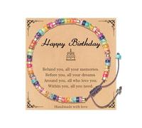 TAGOMEI Inspirational Gifts Bracelets for Women Christmas Stocking Stuffers Healing Natural Stone Beaded Bracelets Thinking of You Get Well Soon Birthday Gifts for Women Friends Sister Mom Daughter