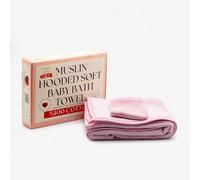 Tagopia Soft Baby Towel with Hood Muslin,Girl%100 Cotton 75x80cm Muslin Hooded Baby Bath Towel with Baby Wash Cloth | Baby Bath, Baby Towels New Born Baby Essentials,Toddler Towel, Baby Towel Poncho