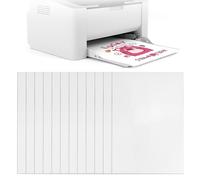 TAGOQUEN Sticker Paper, 12 Sheets A4 Printing Paper, Waterproof Matte Sticker Printer Paper, Self-Adhesive Vinyl Inkjet Film Decal, Compatible with Inkjet and Laser Printers