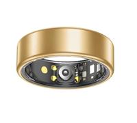 TAGORA Smart Ring with Heart Rate Sleep Blood Oxygen and Steps (Gold, 11) | Track heart rate, blood oxygen, sleep and activity in the app.