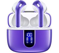 TAGRY Bluetooth Headphones True Wireless Earbuds 60H Playback LED Power Display Earphones with Wireless Charging Case IPX5 Waterproof in-Ear Earbuds