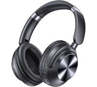 TAGRY Hybrid Active Noise Cancelling Bluetooth Headphones 100H Playtime Wireless Over Ear Headphone with Fast Charging Hi-Res Audio Headsets Comfort Earcups for Commute Travel Office Phone PC Black