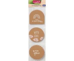 Tags cadeaux belle journée/pour toi/mon amour, 24 heures - Marque DM Allemagne - Compatible avec profissimo - Geschenkanhänger nice day/for you/love, 24 St
