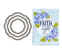 Tags Die Cuts for Card Making, Round Lace Metal Cutting Dies for Paper Scrapbooking, DIY Stencils for Album Party Wedding Festivals Decoration