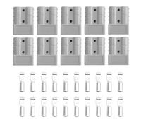 Tagtight 10Pcs Connector 50A Battery Quick Disconnect Connector, 12-24V 6AWG Double Pole with Copper Contact Power Connectors, Plug Quick Plug Kit