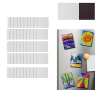Tagtight 25 Pcs Magnetic Painting Canvas Panel, Magnetic Mini Canvas Boards Canvas Blank Canvases for Acrylic Oil Watercolor Art Projects Fridge Blackboards DIY Decor Easy Install