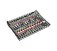 Tagtuell12 Channel Audio Mixer, DJ Sound Controller Interface with Multi-Track USB Bluetooth and 48V Phantom power, Sound Mixer for Studio Karaoke