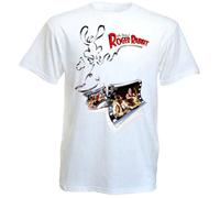 TAGUIHBE WHO Framed Roger Rabbit 1 Movie Poster T Shirt White 3XL