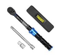 TAGVIT 1/4" Drive Click 3 Pcs Torque Wrench Dual-Range【1-25Nm/0.7-18.45lbf-ft】±3% Precision 1/4 Drive, Dual-Direction 72 Tooth Adjustable Torque Wrench for Bicycle, Moto, Car Maintenance