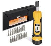 TAGVIT 1/4” Drive Torque Screwdriver Wrench, 10-70 in-lbs Torque Wrench Screwdriver Set with 20 S2 Bits and Case for Gunsmithing, Tools, Bike Repairing and Mounting