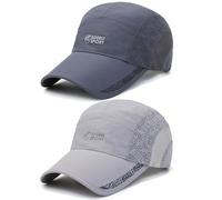 TAGVO 2-Pack Lightweight Quick-Dry Baseball Cap, Breathable Sports Hat with Adjustable Fit for Men & Women