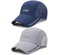 TAGVO 2-Pack Lightweight Quick-Dry Baseball Cap, Breathable Sports Hat with Adjustable Fit for Men & Women