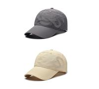 TAGVO 2-Pack Summer Baseball Caps for Men Women-Quick-Dry& Breathable Sun Hat with Wide Brim, Outdoor Lightweight Cap for Sports