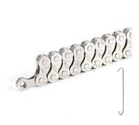 TAGVO 6/7/8 9 10 Speed Chain Plating Silver 116 Link with Quick Chain Chain Link Power Lock Chain Hook, Silver